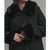 ファーカラー2WAYミドルコート | ad thie | 詳細画像28 