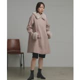 ファーカラー2WAYミドルコート | ad thie | 詳細画像30 