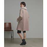 ファーカラー2WAYミドルコート | ad thie | 詳細画像32 