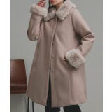 ファーカラー2WAYミドルコート | ad thie | 詳細画像34 