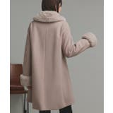 ファーカラー2WAYミドルコート | ad thie | 詳細画像35 