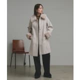 ファーカラー2WAYミドルコート | ad thie | 詳細画像5 