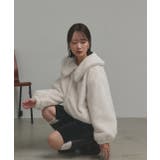 【2025AW新作】ラビットファー調ショートブルゾン | ad thie | 詳細画像10 