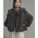 【2025AW新作】ラビットファー調ショートブルゾン | ad thie | 詳細画像18 
