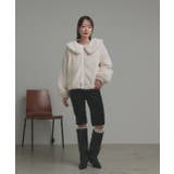 【2025AW新作】ラビットファー調ショートブルゾン | ad thie | 詳細画像2 