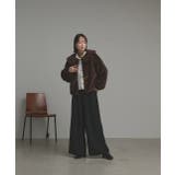 【2025AW新作】ラビットファー調ショートブルゾン | ad thie | 詳細画像34 