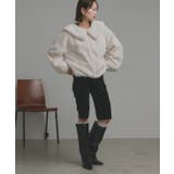 【2025AW新作】ラビットファー調ショートブルゾン | ad thie | 詳細画像5 