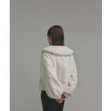 【2025AW新作】ラビットファー調ショートブルゾン | ad thie | 詳細画像8 