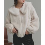 アイボリー | 【2025AW新作】ラビットファー調ショートブルゾン | ad thie