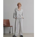 ダブルジップスウェットパーカー | ad thie | 詳細画像10 