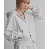 オートミール | ダブルジップスウェットパーカー | ad thie