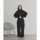 【2025AW新作】スタンドカラーダブルジップスウェットブルゾン | ad thie | 詳細画像17