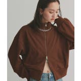 【2025AW新作】スタンドカラーダブルジップスウェットブルゾン | ad thie | 詳細画像46