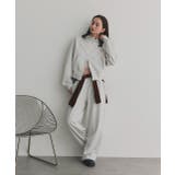 【2025AW新作】スタンドカラーダブルジップスウェットブルゾン | ad thie | 詳細画像9