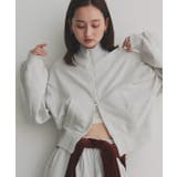 オートミール | 【2025AW新作】スタンドカラーダブルジップスウェットブルゾン | ad thie