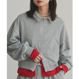 モクグレー | 【2025AW新作】スタンドカラーダブルジップスウェットブルゾン | ad thie