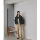 【2025AW新作】ストライプキルティングノーカラーブルゾン | ad thie | 詳細画像16