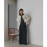 【2025AW新作】ストライプキルティングノーカラーブルゾン | ad thie | 詳細画像2