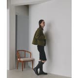 【2025AW新作】ストライプキルティングノーカラーブルゾン | ad thie | 詳細画像31