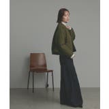 【2025AW新作】ストライプキルティングノーカラーブルゾン | ad thie | 詳細画像36