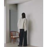 【2025AW新作】ストライプキルティングノーカラーブルゾン | ad thie | 詳細画像4