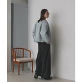 【2025AW新作】ストライプキルティングノーカラーブルゾン | ad thie | 詳細画像42