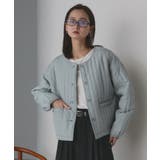 【2025AW新作】ストライプキルティングノーカラーブルゾン | ad thie | 詳細画像43