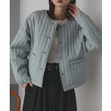 【2025AW新作】ストライプキルティングノーカラーブルゾン | ad thie | 詳細画像44