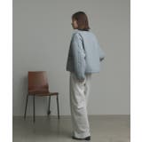 【2025AW新作】ストライプキルティングノーカラーブルゾン | ad thie | 詳細画像49