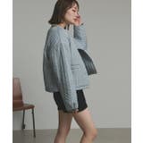 【2025AW新作】ストライプキルティングノーカラーブルゾン | ad thie | 詳細画像53