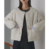 【2025AW新作】ストライプキルティングノーカラーブルゾン | ad thie | 詳細画像6