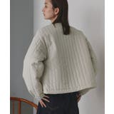 【2025AW新作】ストライプキルティングノーカラーブルゾン | ad thie | 詳細画像7