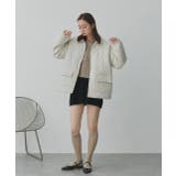 パデッドキルト襟付きジャケット | ad thie | 詳細画像18 