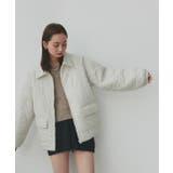 パデッドキルト襟付きジャケット | ad thie | 詳細画像23 