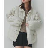 アイボリー | パデッドキルト襟付きジャケット | ad thie