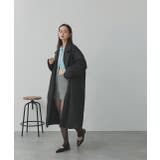 中綿テーラードカラーロングコート | ad thie | 詳細画像15 