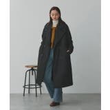 中綿テーラードカラーロングコート | ad thie | 詳細画像18 