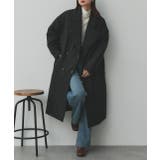 中綿テーラードカラーロングコート | ad thie | 詳細画像21 