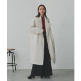 中綿テーラードカラーロングコート | ad thie | 詳細画像32 