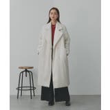 中綿テーラードカラーロングコート | ad thie | 詳細画像33 