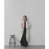 中綿テーラードカラーロングコート | ad thie | 詳細画像34 