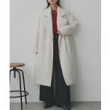 中綿テーラードカラーロングコート | ad thie | 詳細画像35 