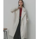 中綿テーラードカラーロングコート | ad thie | 詳細画像37 