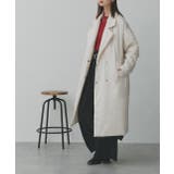 中綿テーラードカラーロングコート | ad thie | 詳細画像38 