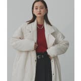 中綿テーラードカラーロングコート | ad thie | 詳細画像39 