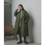 中綿テーラードカラーロングコート | ad thie | 詳細画像44 