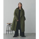 中綿テーラードカラーロングコート | ad thie | 詳細画像48 