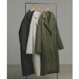 中綿テーラードカラーロングコート | ad thie | 詳細画像57 