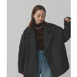 中綿テーラードカラーコート | ad thie | 詳細画像12 