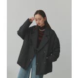 中綿テーラードカラーコート | ad thie | 詳細画像14 